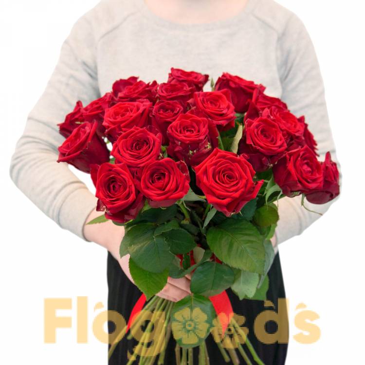 Букет красных роз за 2 400 руб.